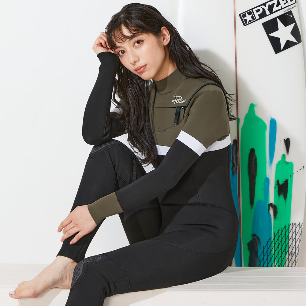 楽天市場】ウェットスーツ レディースフルスーツ 3mm チェストジップ