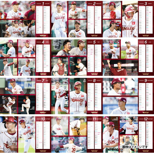 イーグルス楽天卓上カレンダー チケットホルダー 2025シーズンチケット