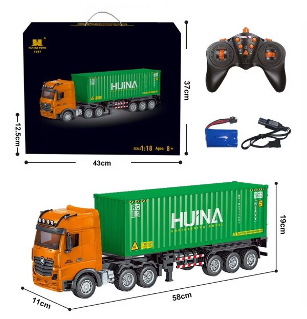 楽天市場】Huina Toys 1317 1/18 2.4GHz 9Ch RTR 3軸ヘッド 3軸