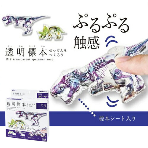 楽天市場】特価EM【透明標本 せっけん をつくろう 恐竜 日本製】石鹸
