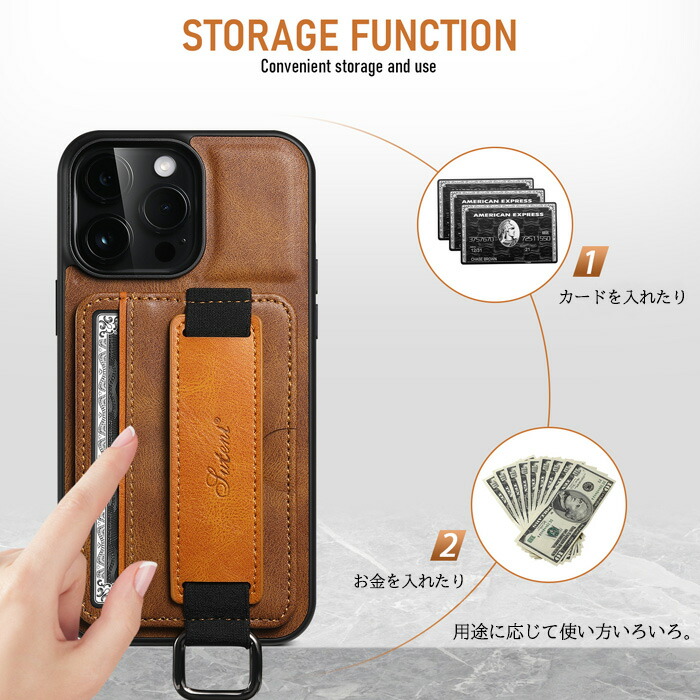 楽天市場】iPhoneケース カード収納 レザー調 ベルトケース iPhone14