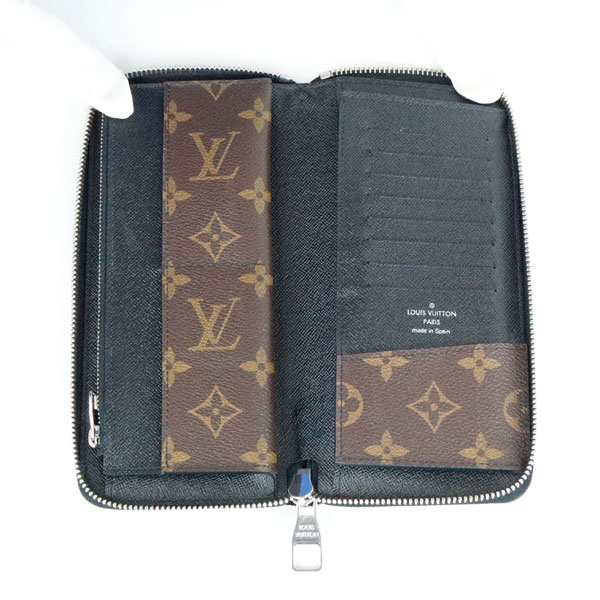 楽天市場】【中古】ルイヴィトン 財布 モノグラムマカサー ジッピー