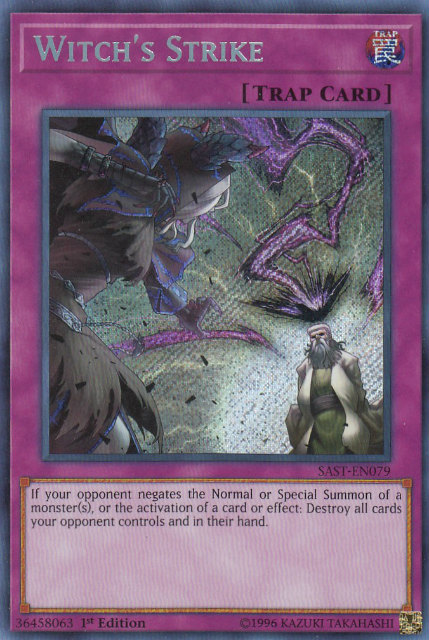 楽天市場】遊戯王 SAST-EN079 魔女の一撃 Witch's Strike (英語版 1st