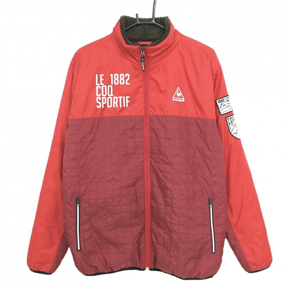 楽天市場】【美品】ルコック 中綿ジャケット レッド×ボルドー 襟裏ボア