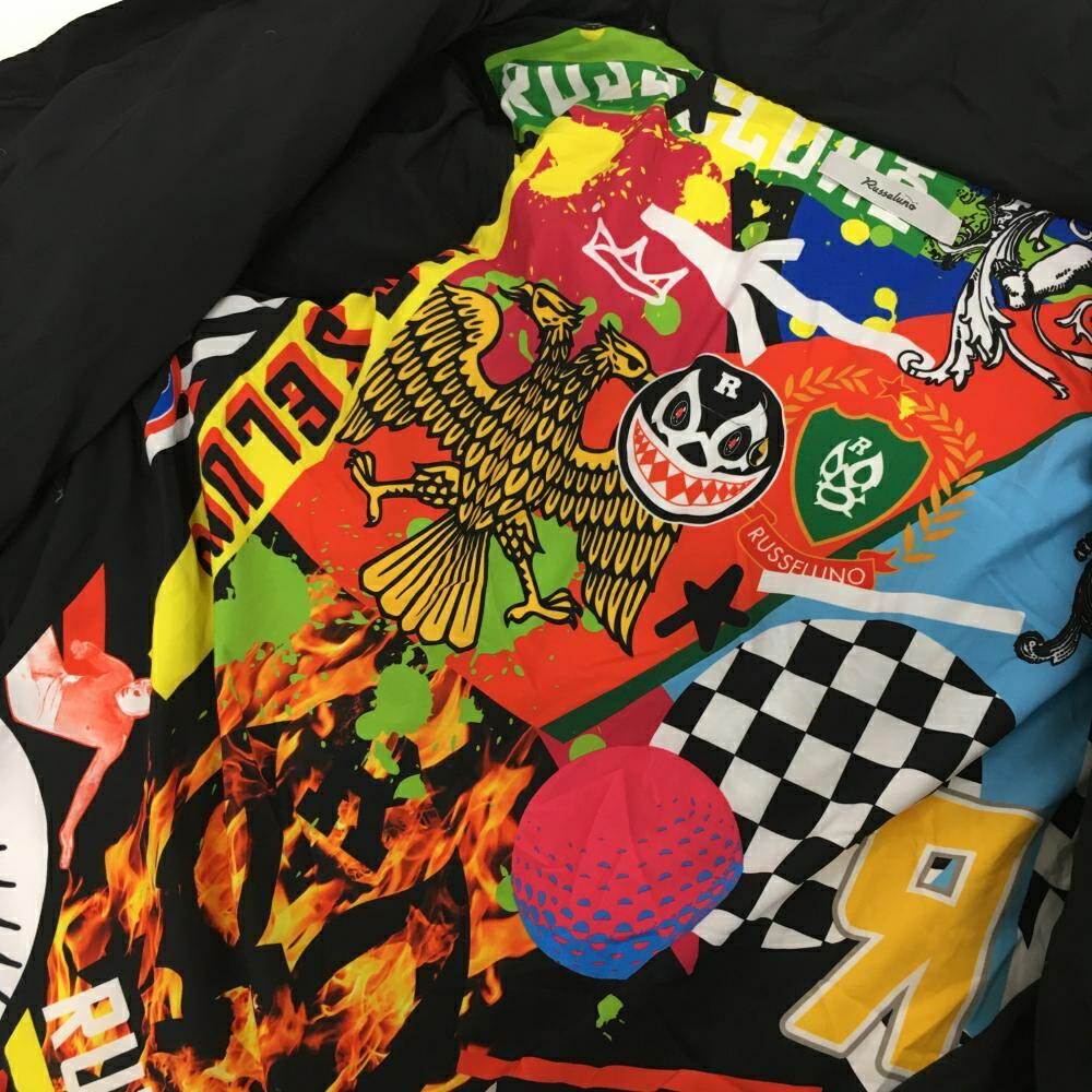 楽天市場】【美品】ラッセルノ 2WAYダウンジャケット 黒 フードロゴ