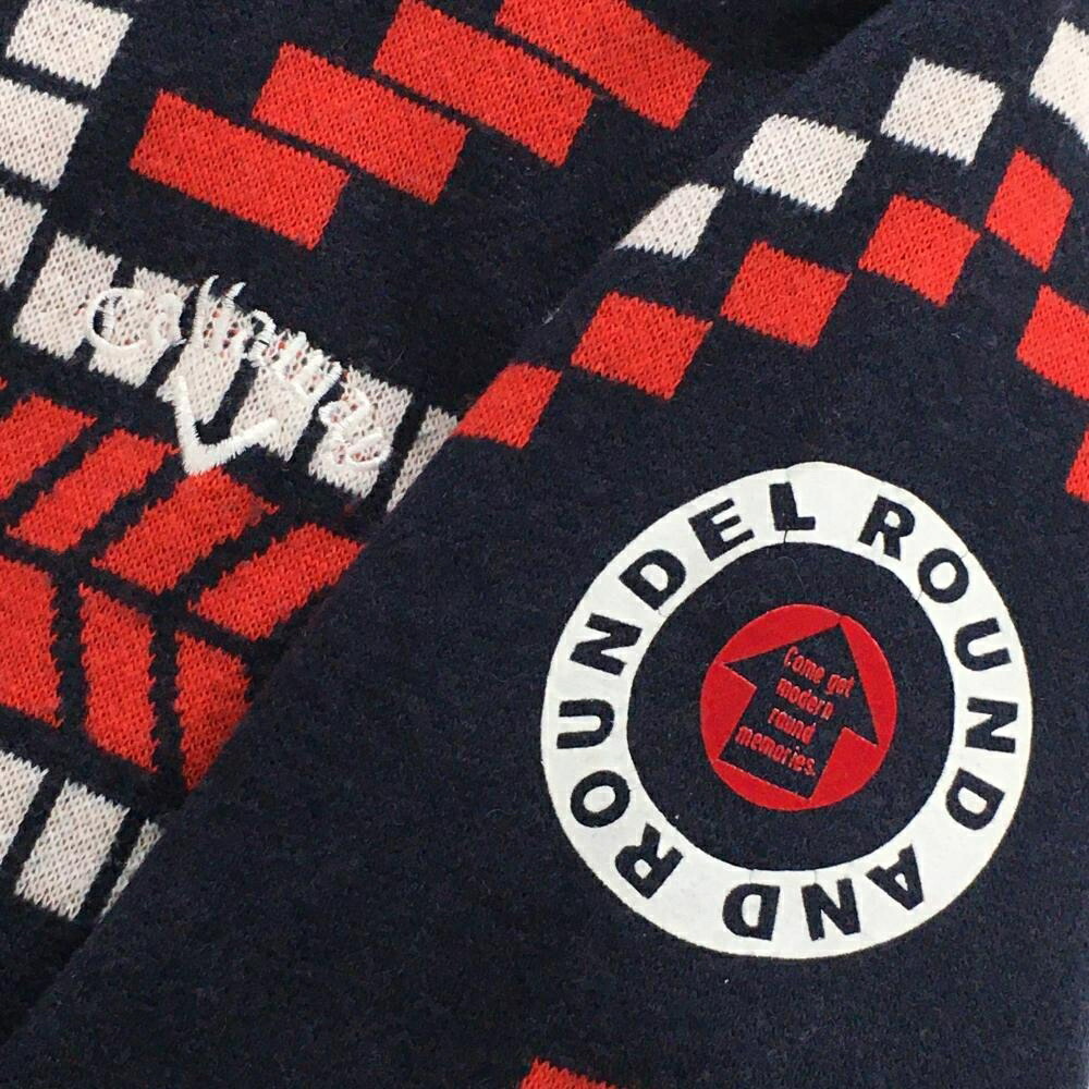 楽天市場】キャロウェイ ニットブルゾン ネイビー×レッド 前面上部総柄