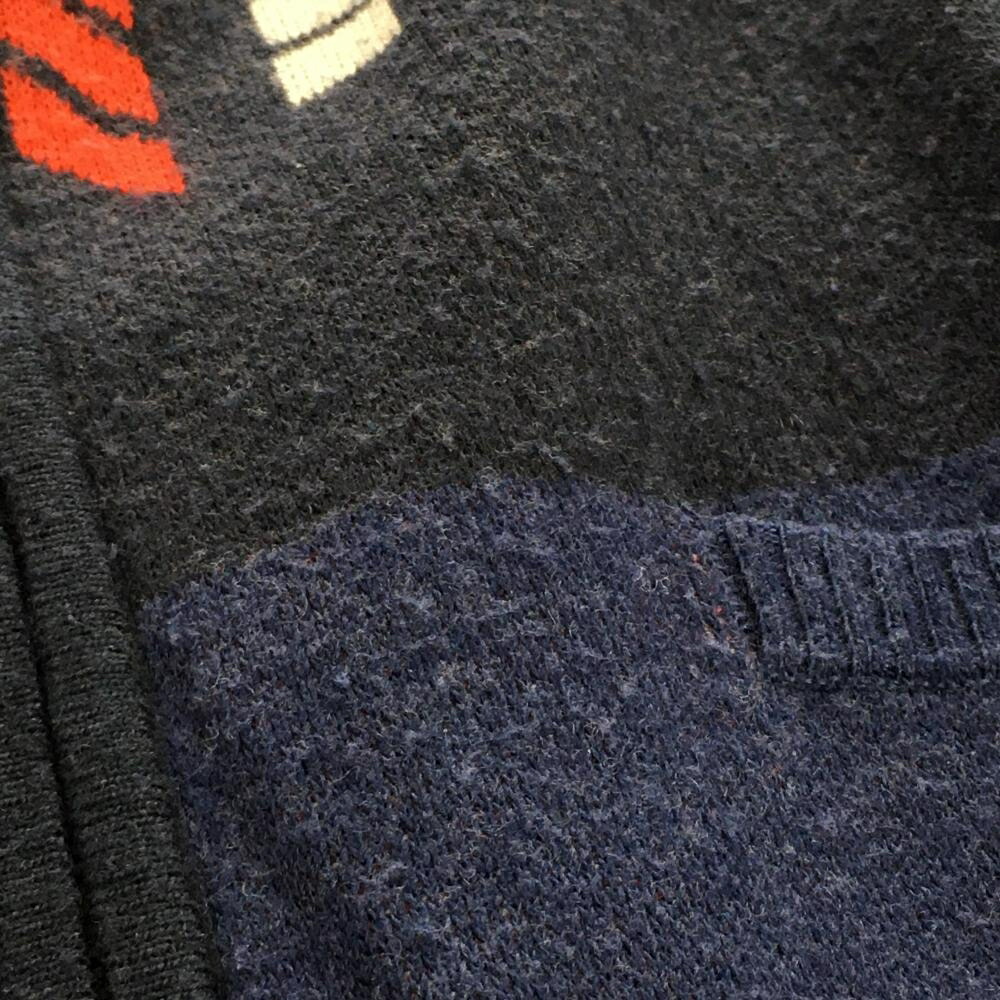 楽天市場】キャロウェイ ニットブルゾン ネイビー×レッド 前面上部総柄