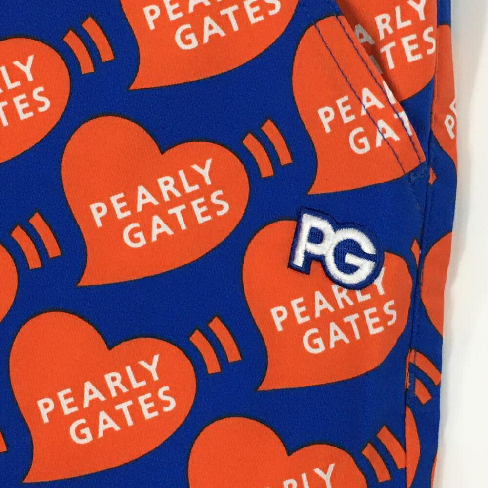 楽天市場】【新品】パーリーゲイツ スカート ブルー×オレンジ ハート