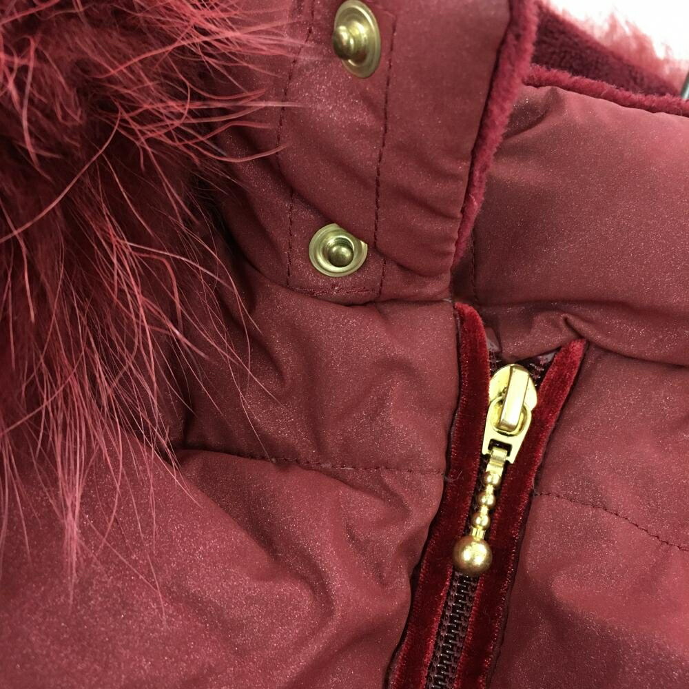 楽天市場】ダンスウィズドラゴン 2WAYダウンベスト ボルドー ファー