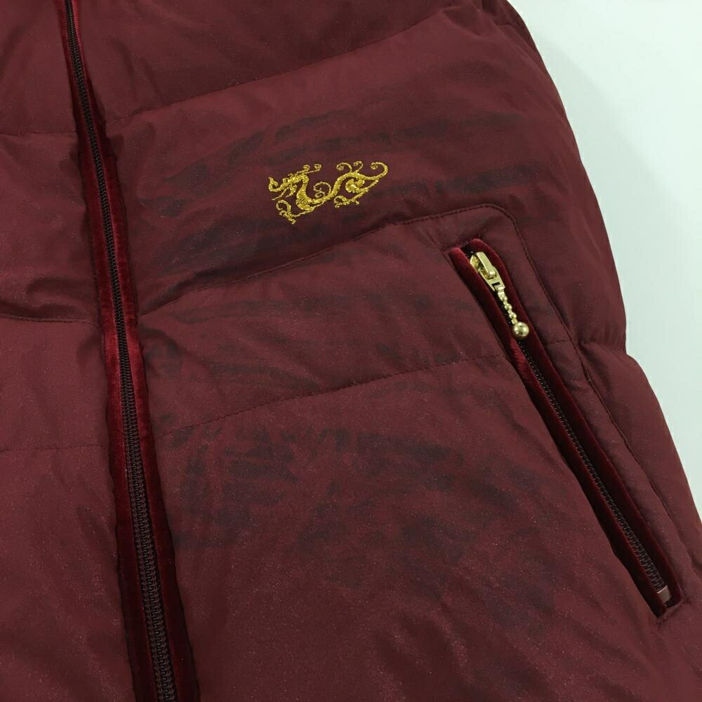 楽天市場】ダンスウィズドラゴン 2WAYダウンベスト ボルドー ファー