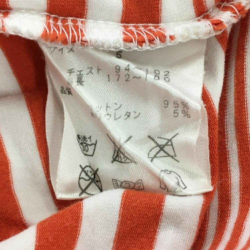 楽天市場】【美品】パーリーゲイツ 半袖ハイネックシャツ オレンジ×白