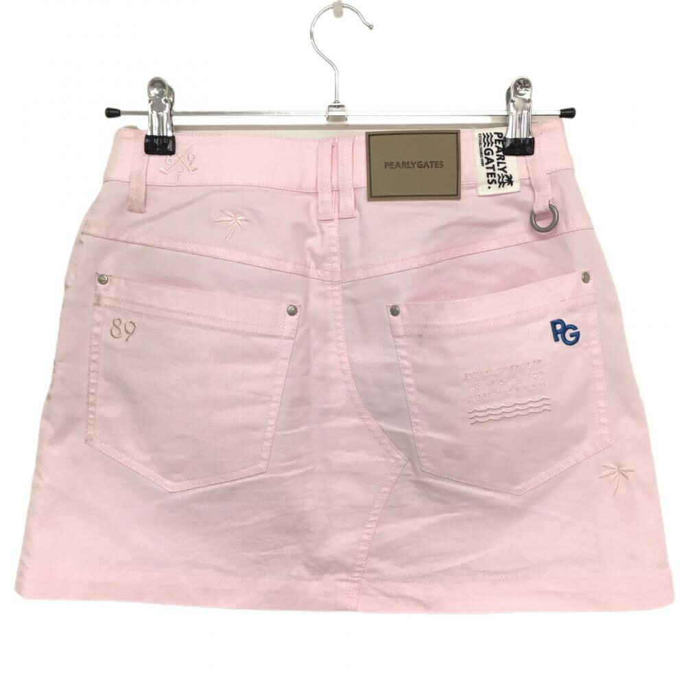 楽天市場】パーリーゲイツ スカート ピンク×ブルー ロゴ刺しゅう