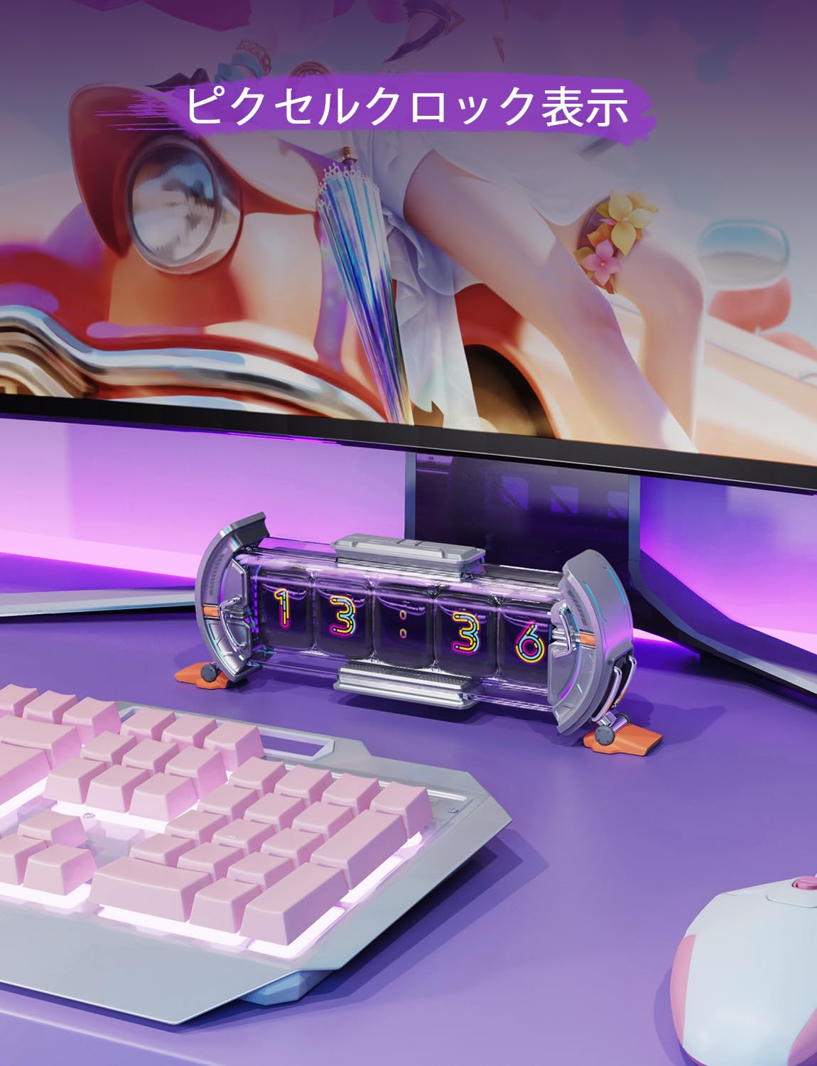 楽天市場】Divoom Times Gate 置き時計 おしゃれ デジタル ピクセル