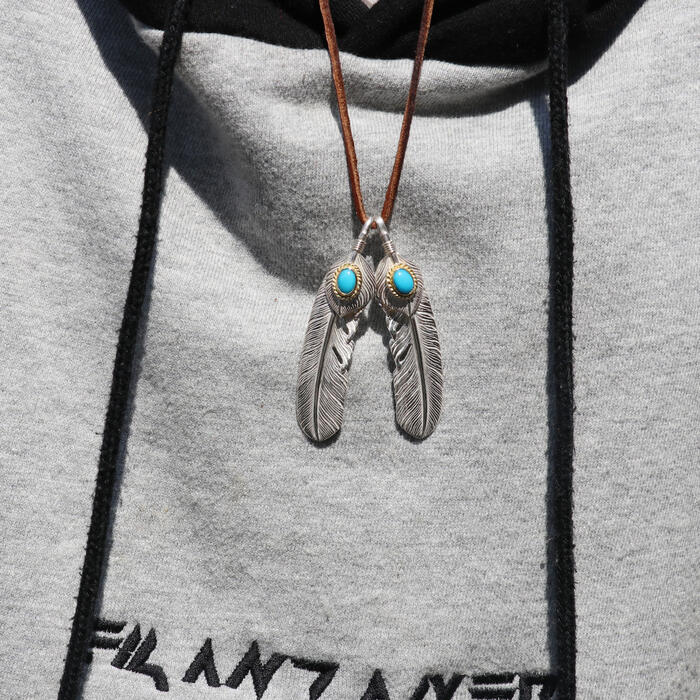 楽天市場】TADY&KING ハートSVフェザー金縄ターコイズ Lサイズ