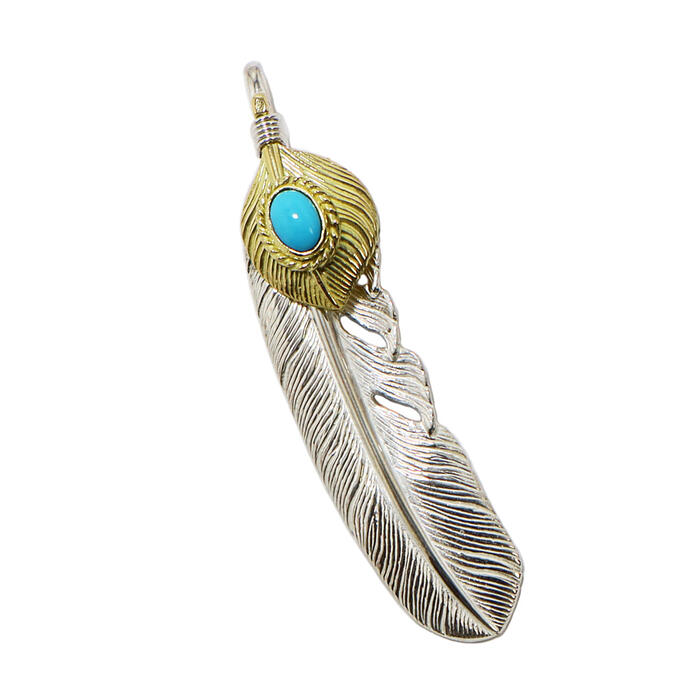 楽天市場】TADY&KING ハートK18フェザー金縄ターコイズ Lサイズ