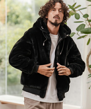 楽天市場】【CAMBIO(カンビオ)】ファー×ナイロンリバーシブルブルゾン