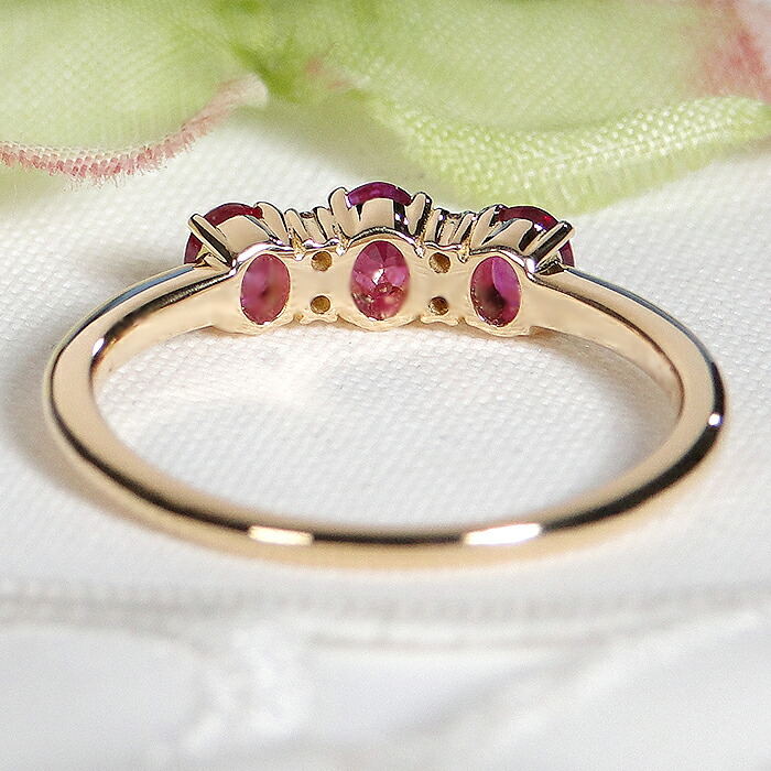 楽天市場】K18YG ルビー & ダイヤモンドリング【送料無料】【代引