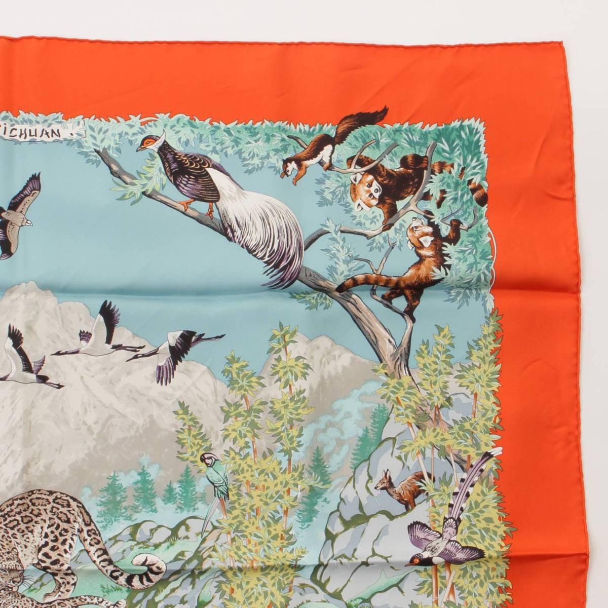 楽天市場】【エルメス】Hermes カレ90 シルクスカーフ SICHUAN 四川省