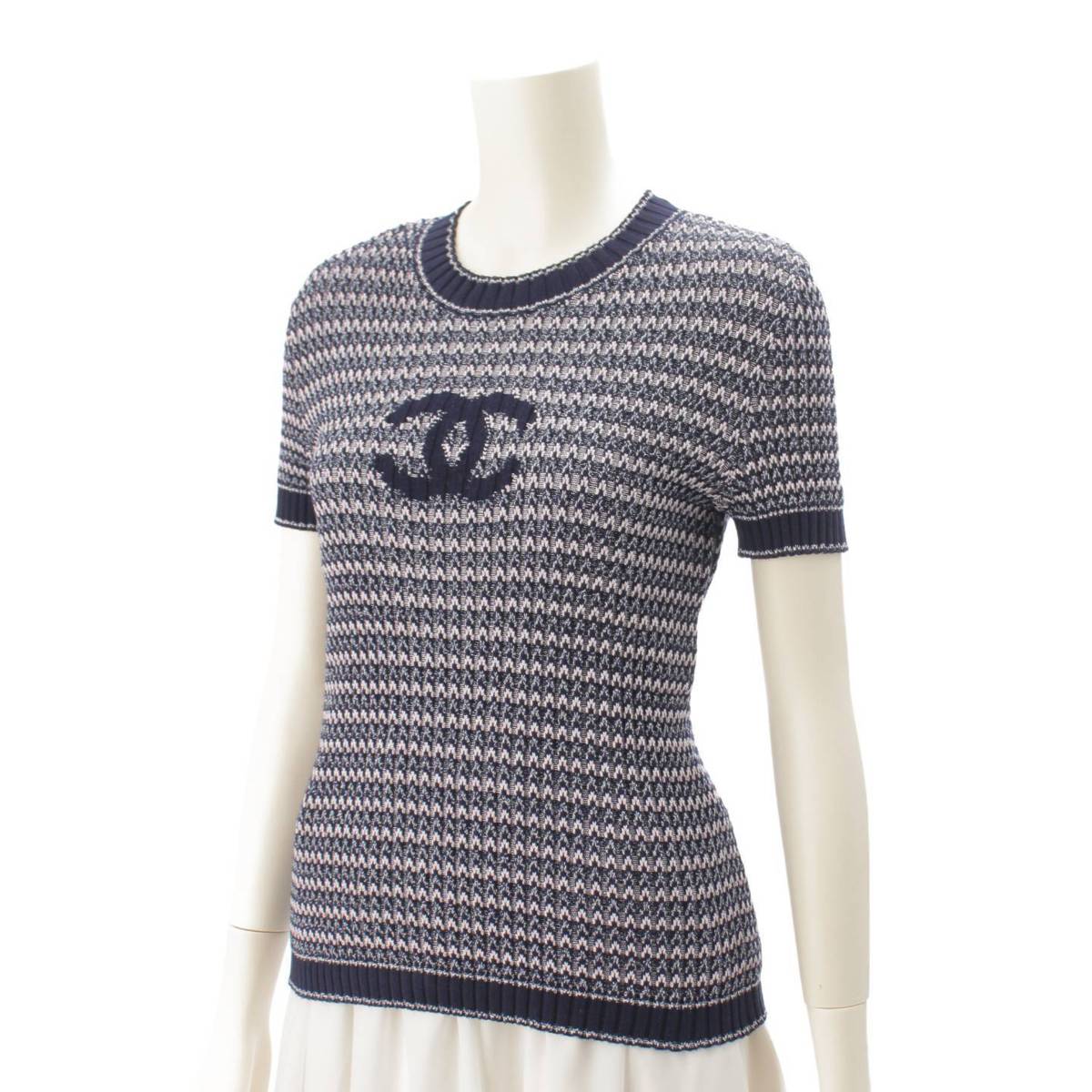 楽天市場】【シャネル】Chanel ココマーク 半袖 ニット トップス