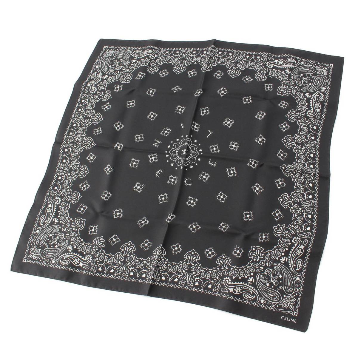 楽天市場】【セリーヌ】Celine ペイズリー柄 シルク スカーフ ハンカチ