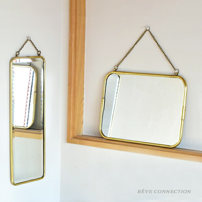 楽天市場】鏡 真鍮 ミラー 壁掛けミラー BRASS ブラス ミラーポート