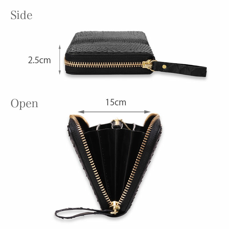 楽天市場】パイソン 財布 長財布 蛇革 ヘビ革 メンズ 日本製 ラウンド