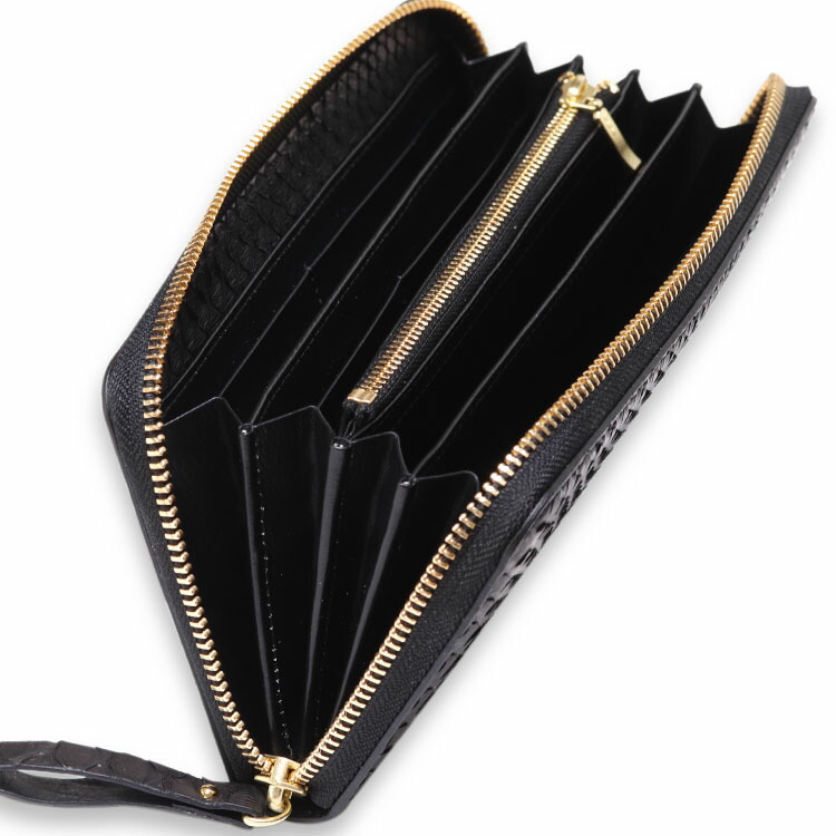 楽天市場】パイソン 財布 長財布 蛇革 ヘビ革 メンズ 日本製 ラウンド