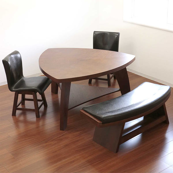 楽天市場】ダイニングテーブルセット 4人掛け 三角 ダイニングテーブル