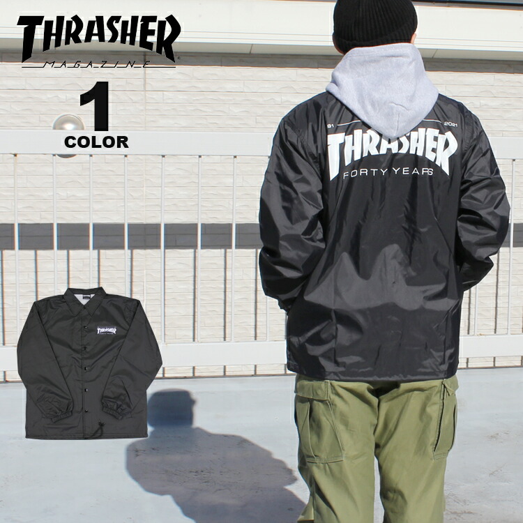 楽天市場】【公式】 スラッシャー ジャケット THRASHER FORTY YEARS