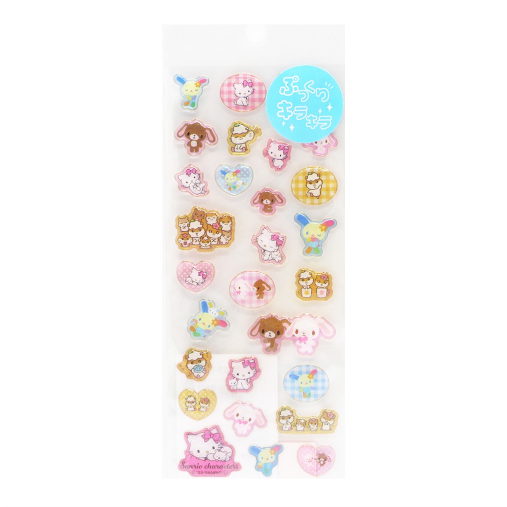 楽天市場】サンリオ キラフチ樹脂盛りシール シール クリア 立体