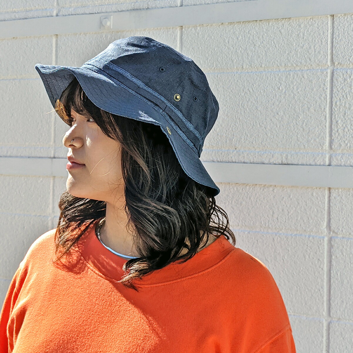 楽天市場】【特大サイズ 64cm対応 フリーサイズ有り 麻混】Linen Denim