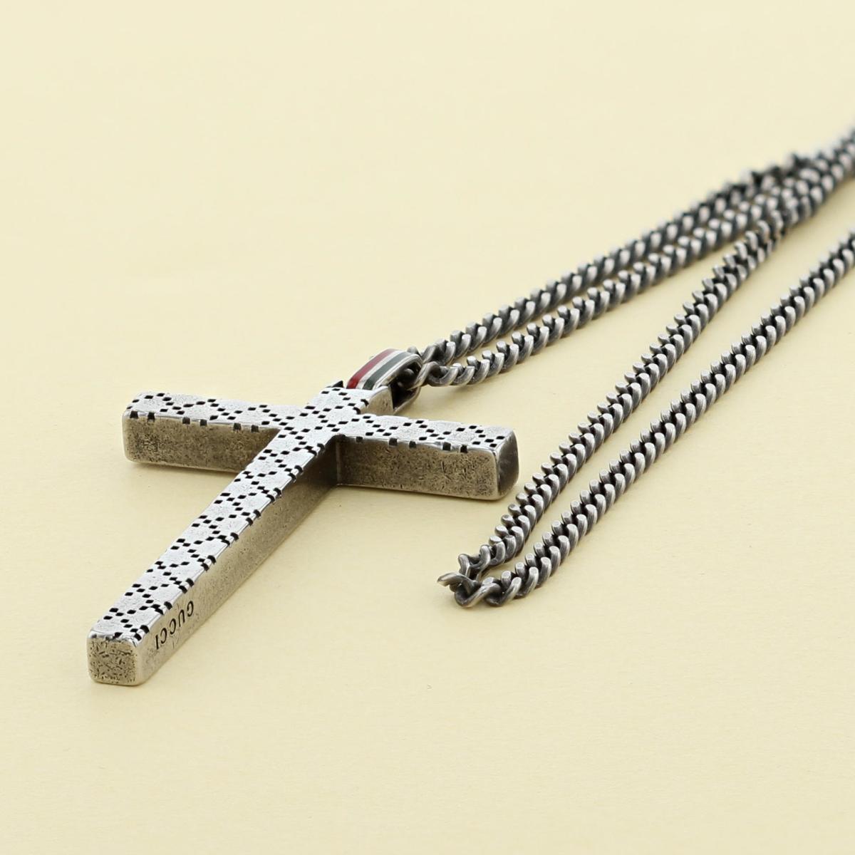 楽天市場】【美品】GUCCI グッチ ディアマンテ クロスペンダント