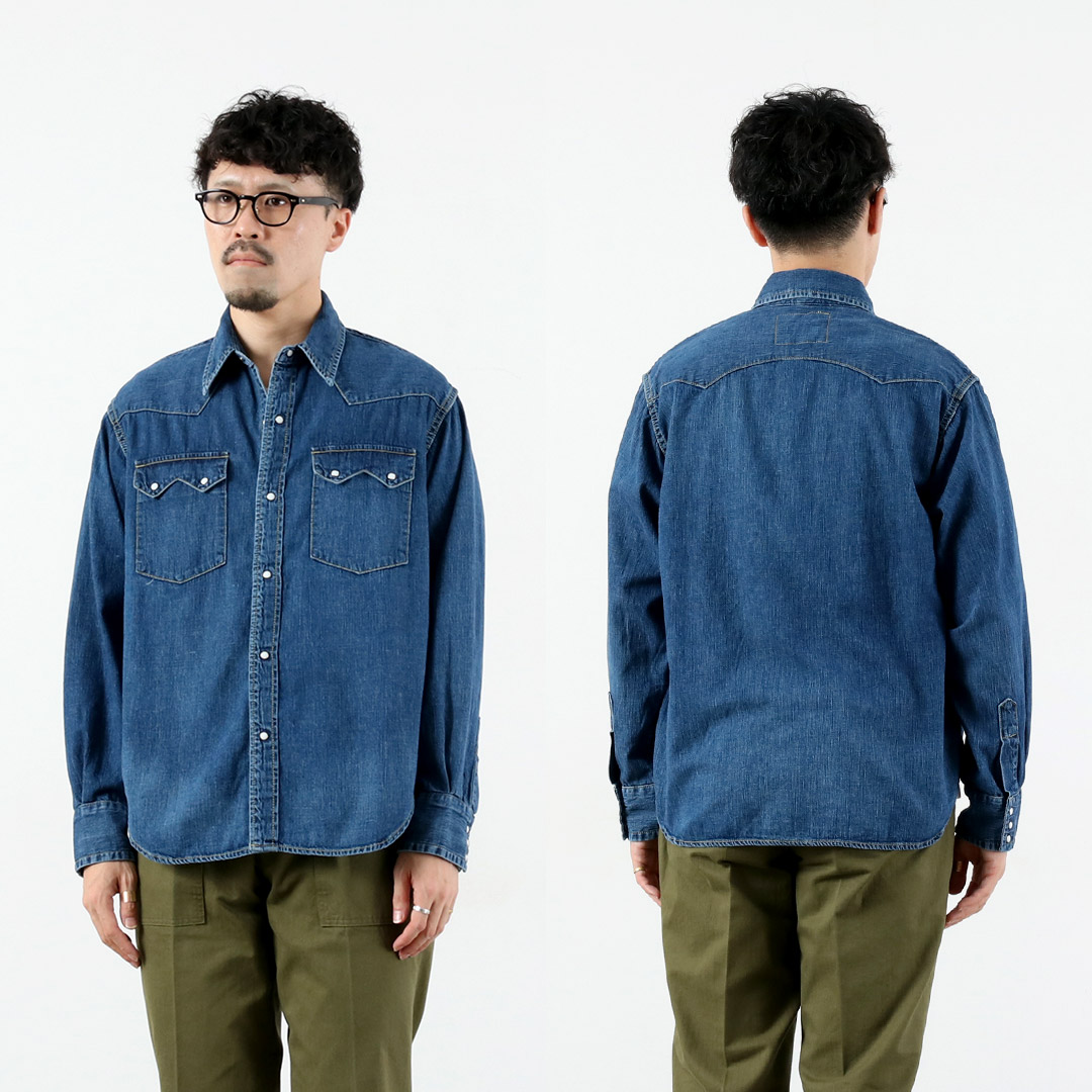 楽天市場】REMI RELIEF（レミレリーフ） 8.5oz デニムウエスタンシャツ