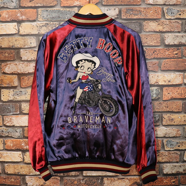 楽天市場】The BRAVE-MAN ×BETTY BOOP REVERSIBLE SOUVENIR JACKET