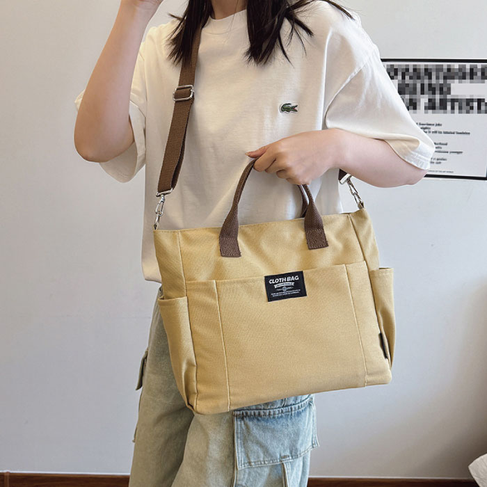 楽天市場】ショルダー バッグ 大きめ 2way 多収納 ファスナー