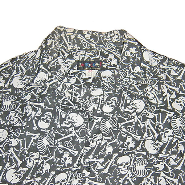 楽天市場】JOHNSONS LA ROCKA! VINTAGE All Over Bone Shirt ラロッカ