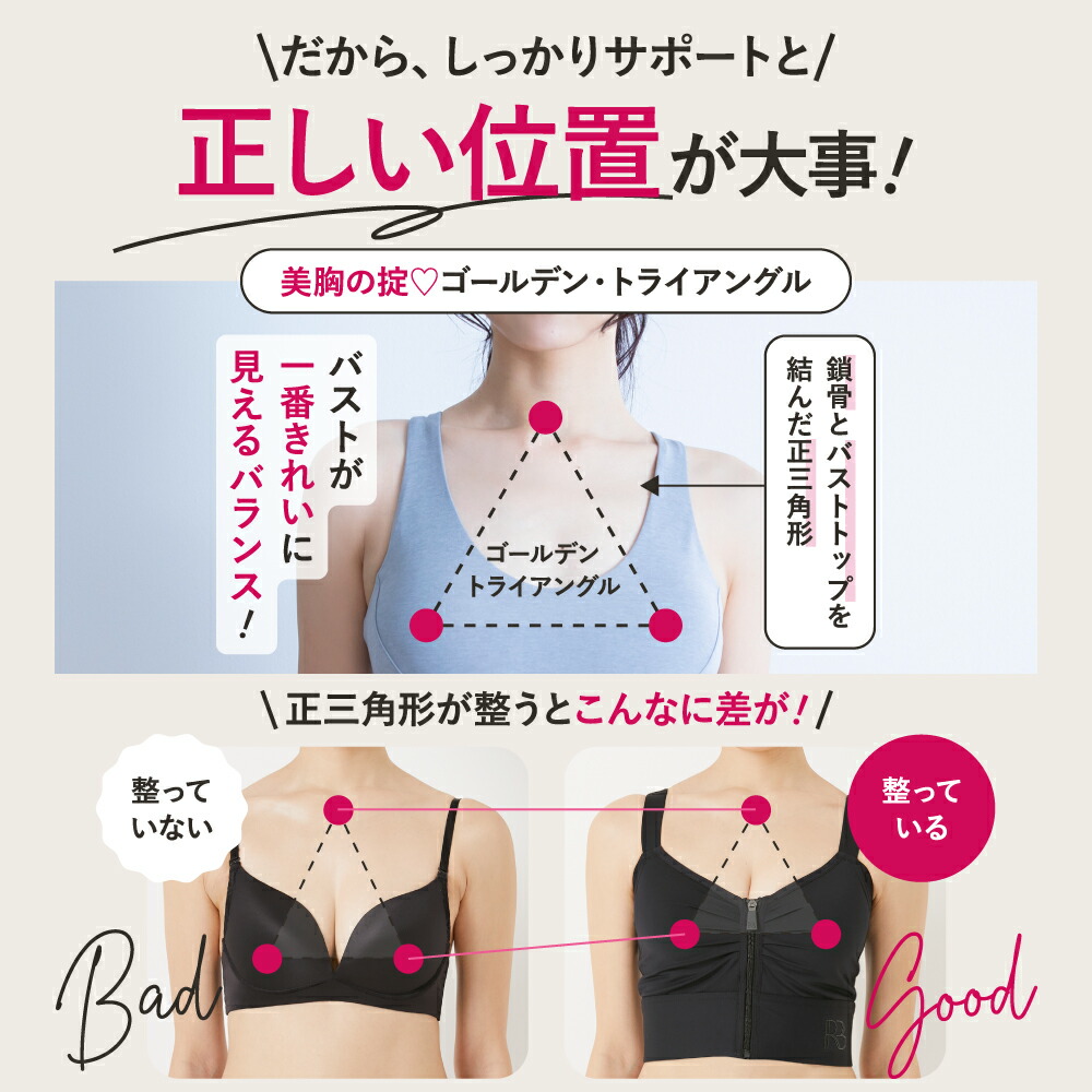 楽天市場】公式 ROSABLU ジャストフィットナイトブラ 1枚 脇高 美胸