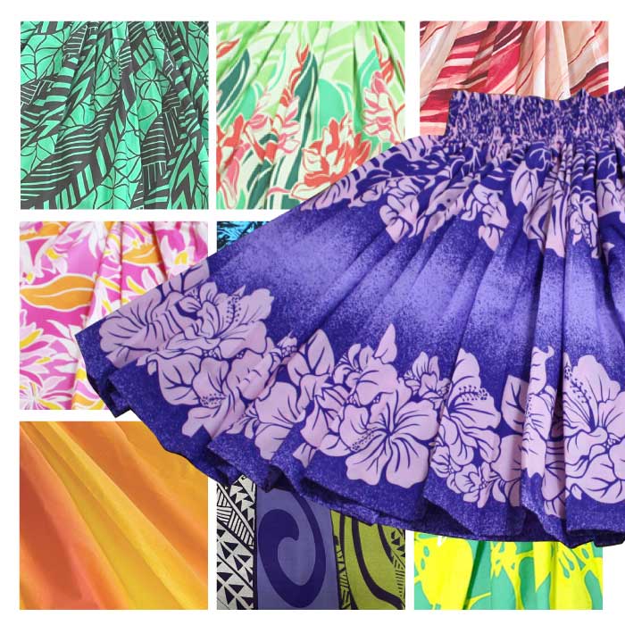 楽天市場】（緑5）丈が選べる フラダンス 衣装 パウスカート グリーン