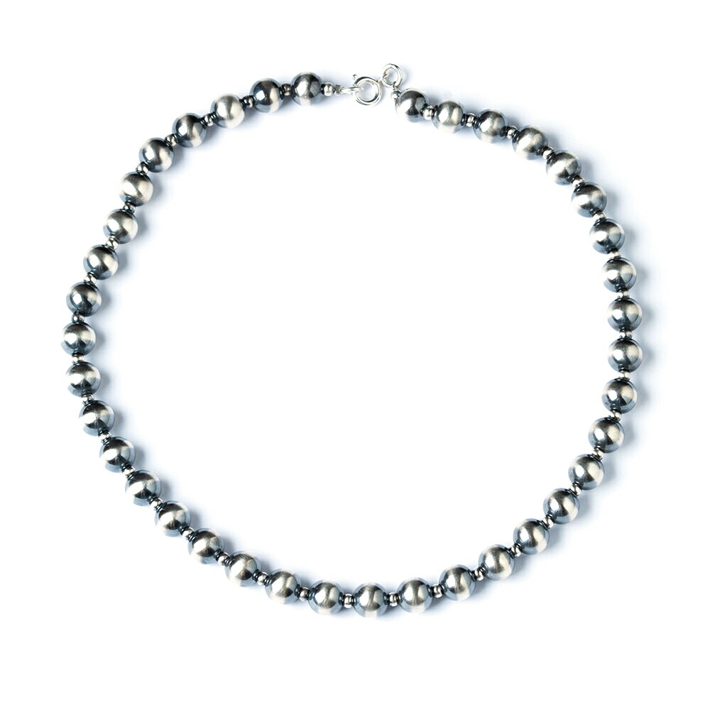 楽天市場】ナバホパール ネックレス シルバー925 8mm メンズ