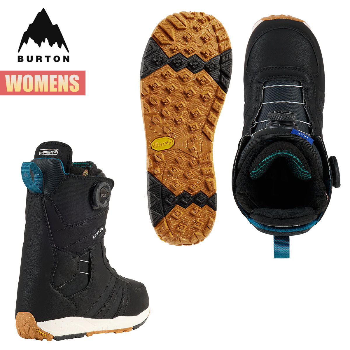 楽天市場】バートン スノーボードブーツ レディース 25-26 Burton