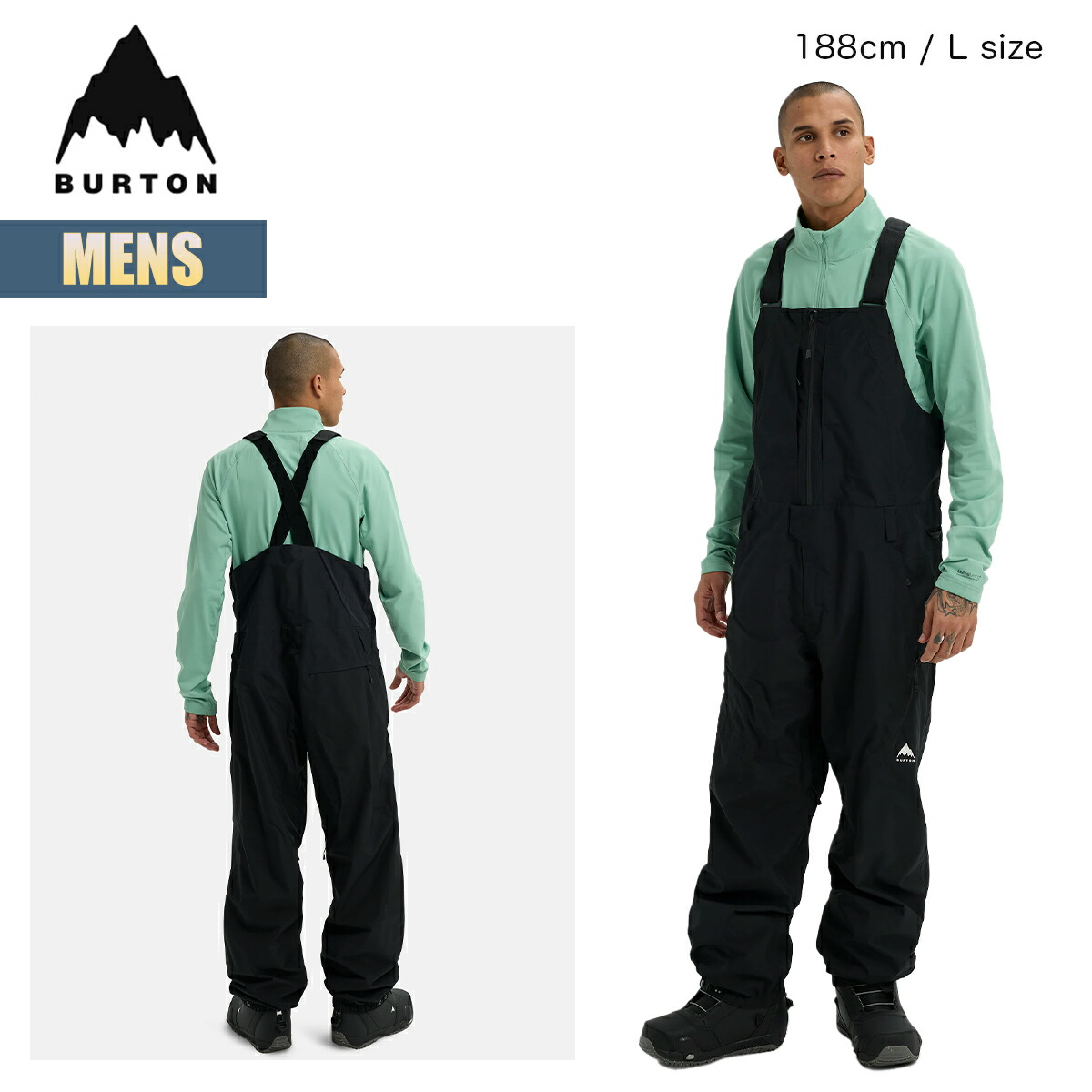 楽天市場】バートン スノーボードウェア メンズ ビブパンツ 25-26