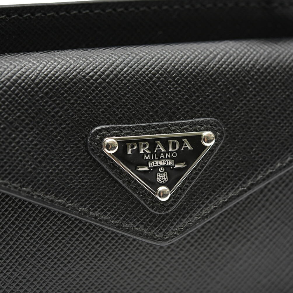 楽天市場】プラダ PRADA サフィアーノレザー カードケース ネック