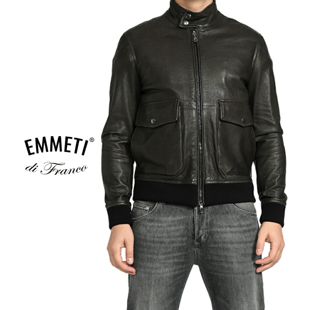 楽天市場】エンメティ EMMETI GREYSON レザー ジャケット ライダース