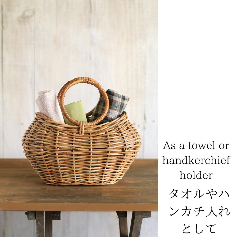 楽天市場】花かご フラワーバスケット 花器リース ラタンバッグ かご