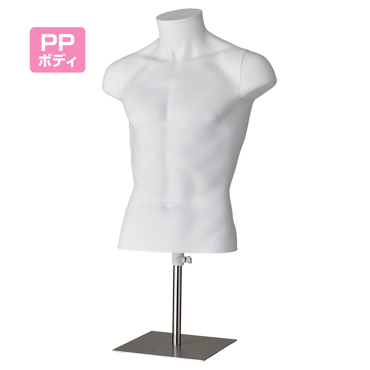 楽天市場】【業務用】PP製 卓上紳士トルソー ホワイト 1台コスト