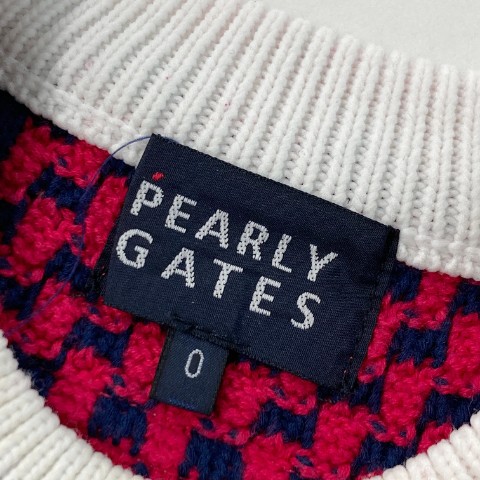 楽天市場】PEARLY GATES パーリーゲイツ ニットベスト ピンク系 0