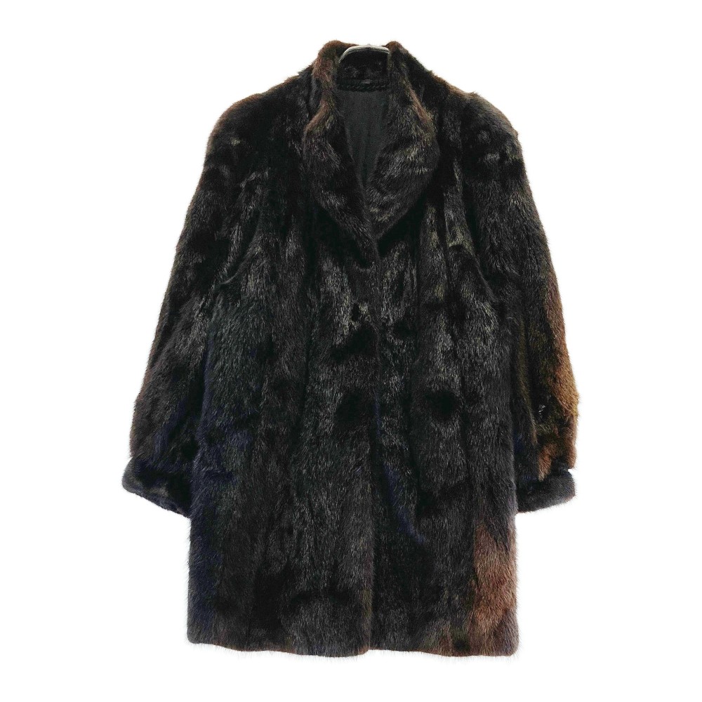 程度上 ダークミンク デザインコート SAGAMINK JINDO 【程度上