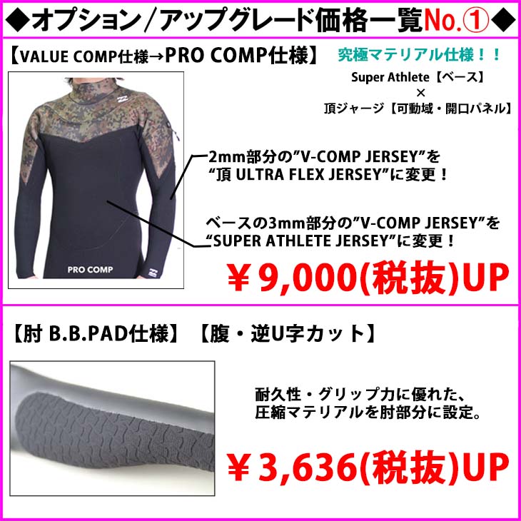 楽天市場】24 SS BILLABONG ビラボン シーガル ウエットカスタム