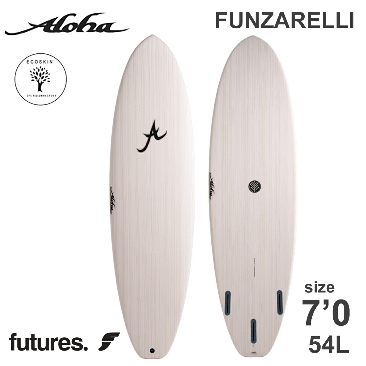 楽天市場】25 ALOHA SURFBOARDS アロハ サーフボード FUNZARELLI 7'0