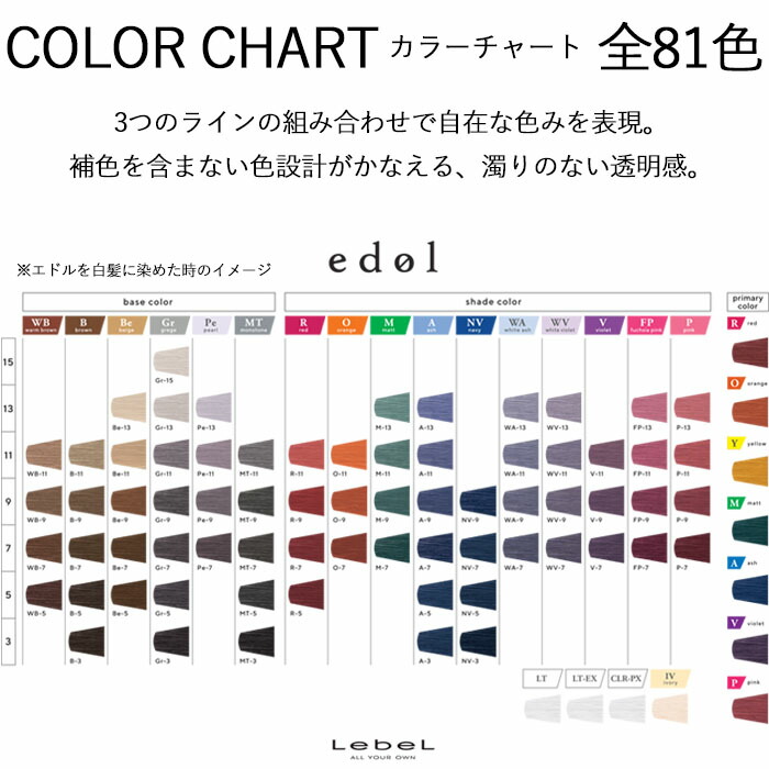 楽天市場】edol エドル ファッションカラー Gr グレージュ 80g